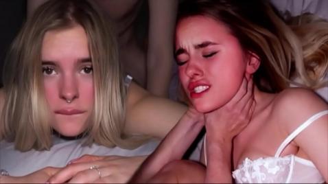 O cara estrangulou a loira