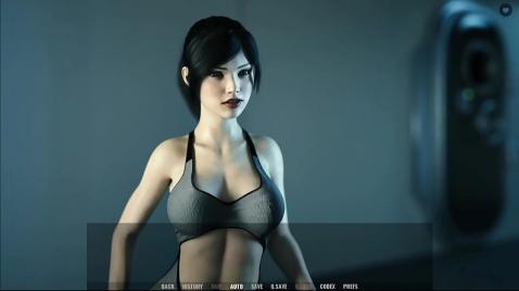 Masturbação hentai de uma morena peituda